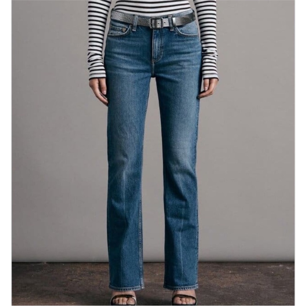 Rag & Bone Peyton Mid-Rise Bootcut Jean in Huntley Color Size 24 *HEMMED TO 27.5